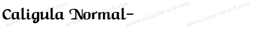 Caligula Normal字体转换